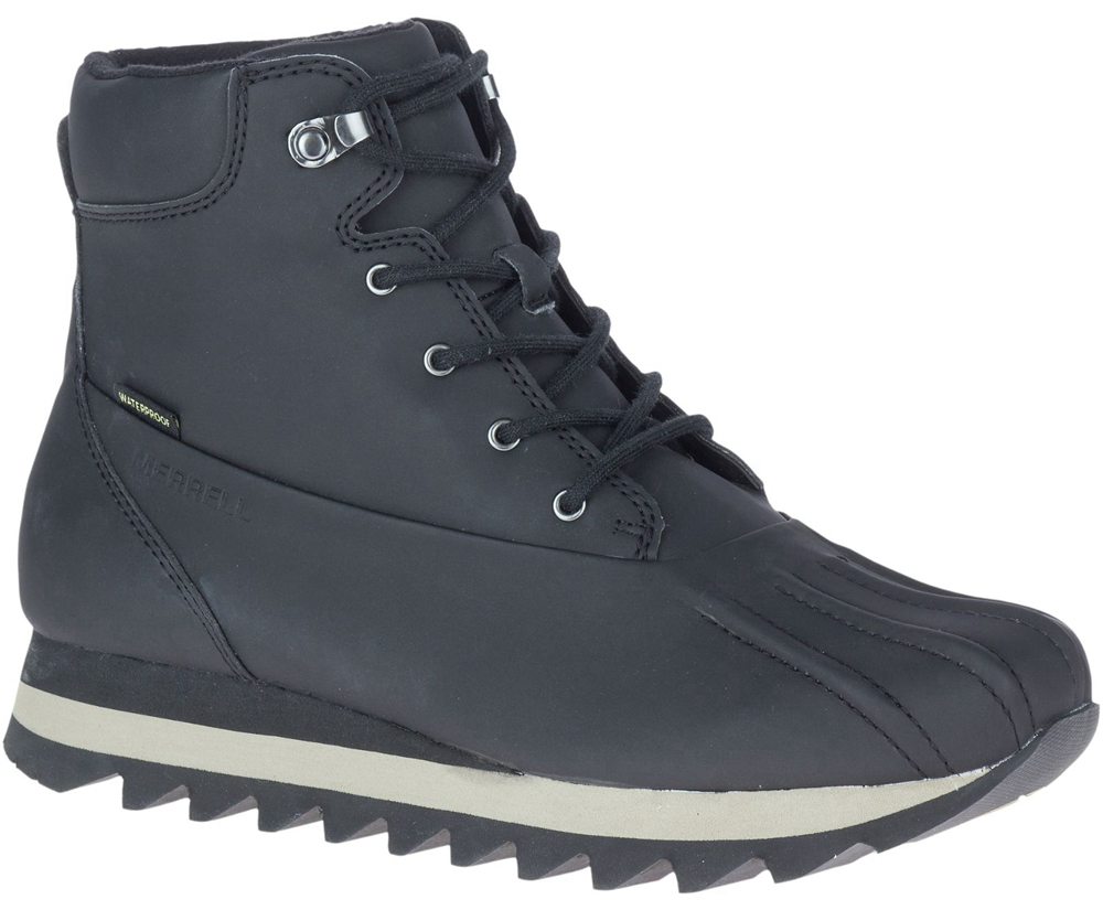 Botas Homem - Merrell Alpine Brevig Polar Waterproof - Pretas - DWQ493862